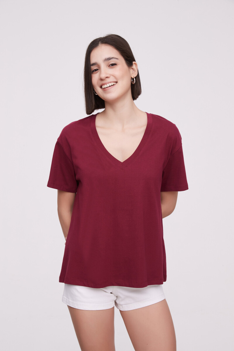Remera Matteis - Bordeaux Oscuro 