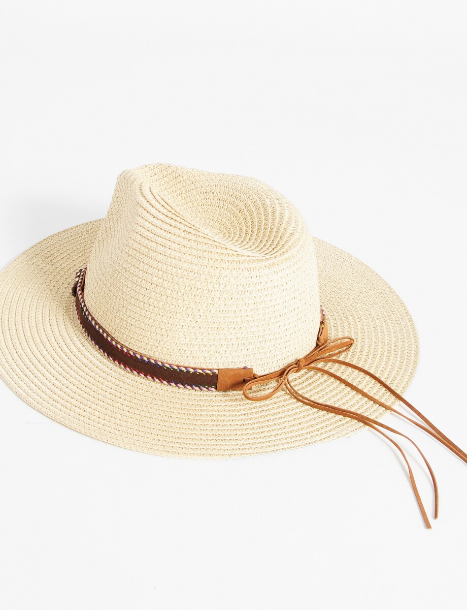 Sombrero cinta removible - beige 