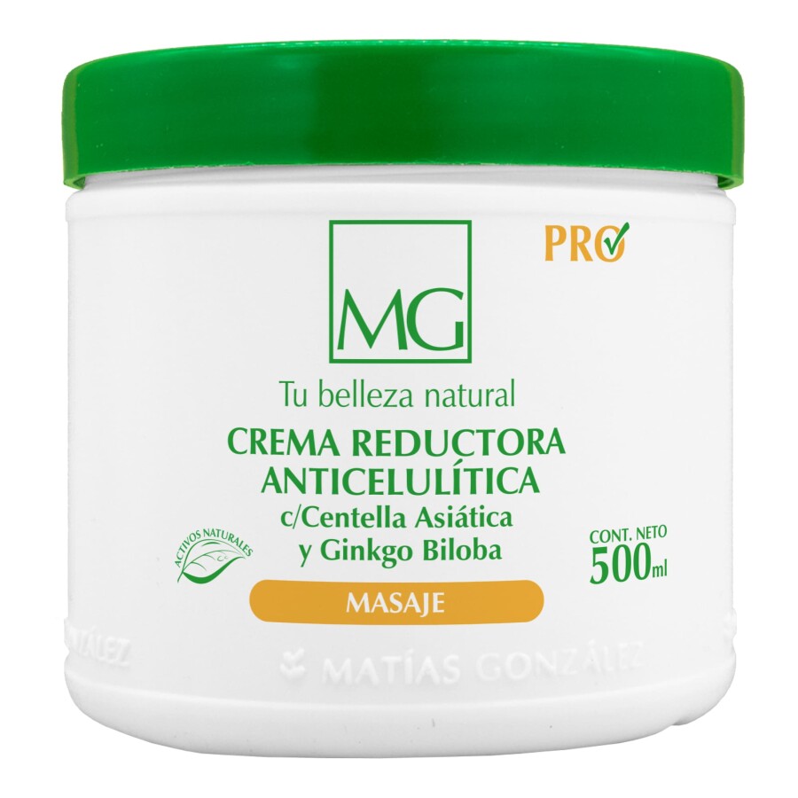 Crema Reductora Anticelulítica con Centella Asiática y Ginkgo Biloba (500cc) Crema Reductora Anticelulítica con Centella Asiática y Ginkgo Biloba (500cc)