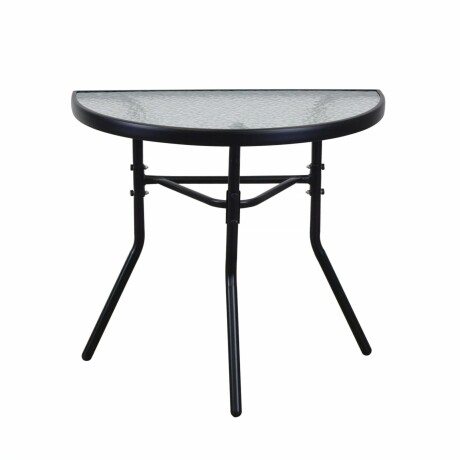 Mesa De Jardín De Vidrio Templado Esmerilado RUSTICO SC-090 - Negro Mesa De Jardín De Vidrio Templado Esmerilado RUSTICO SC-090 - Negro