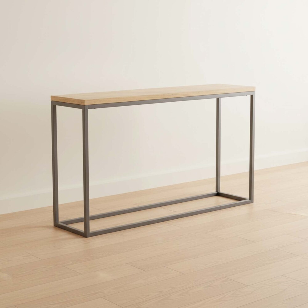 CONSOLA MADERA-Y-METAL NATURAL-BEIGE DOMINIQUE NATURAL