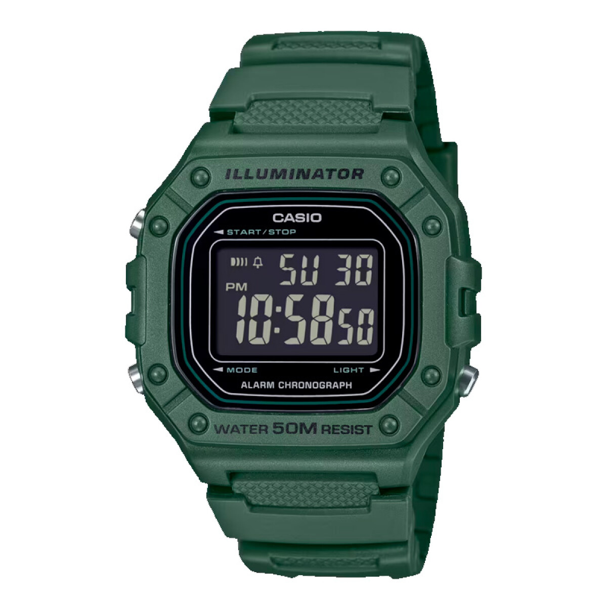 Reloj de Caballero de Resina W-218H-1BVDF - 3BVDF 