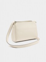 Bolso Bandolera Con Detalle De Cinturón crudo