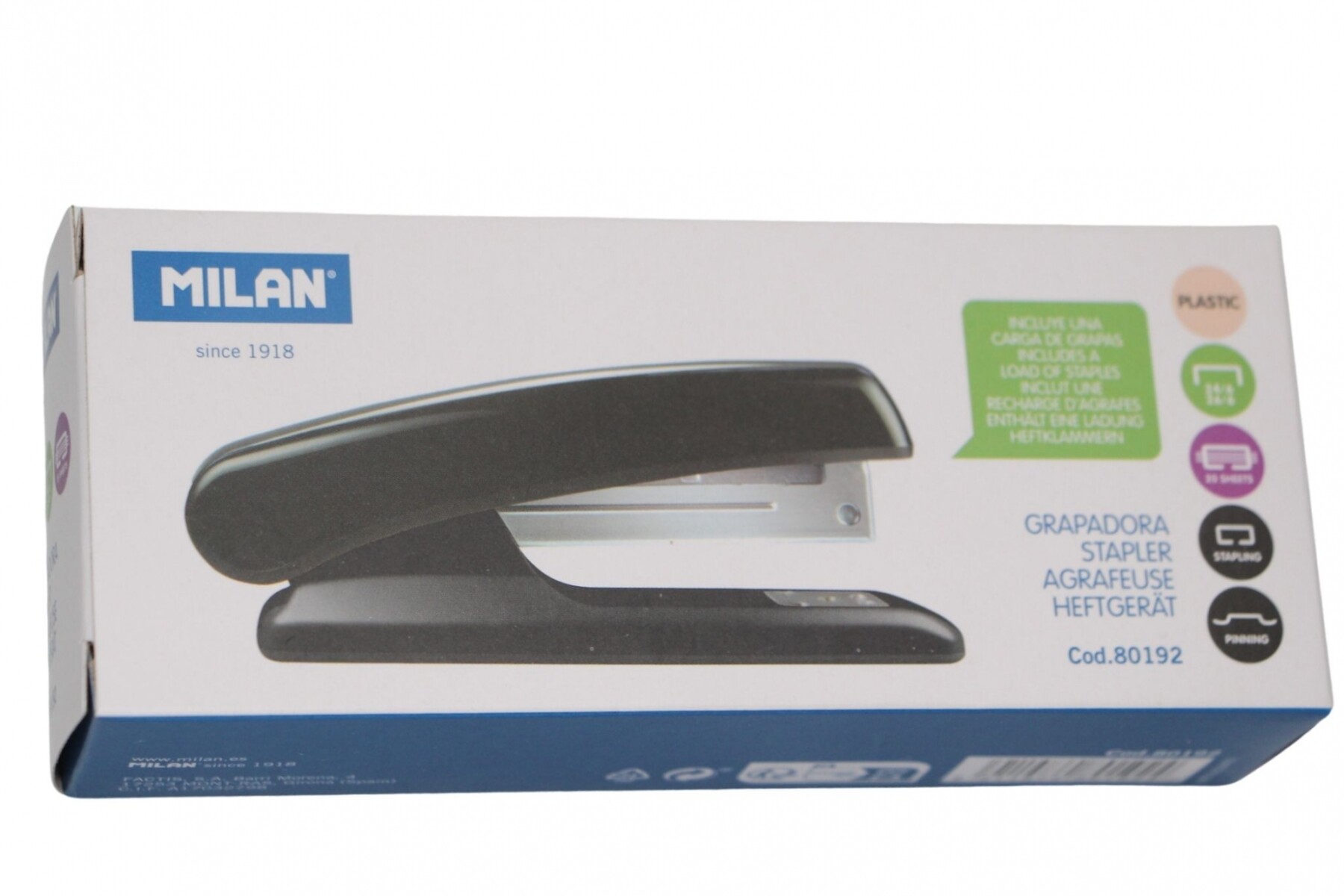 MAQUINA ABROCHADORA MILAN MODELO 80192 