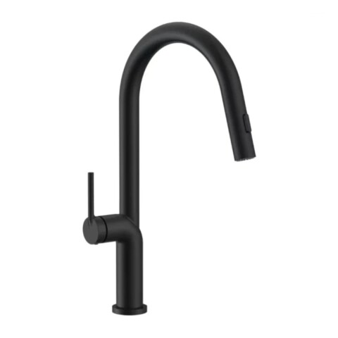 Grifería de Cocina Monocomando de mesada Eon Curvo Extensible Negro Mate Grifería De Cocina Monocomando De Mesada Eon Curvo Extensible Negro Mate