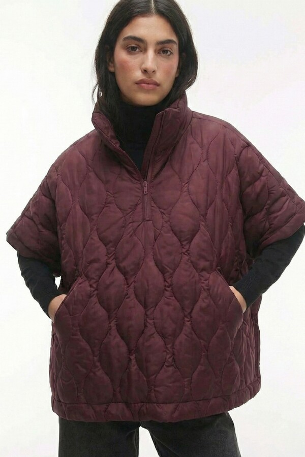 Poncho Capitoneado BORDEAUX