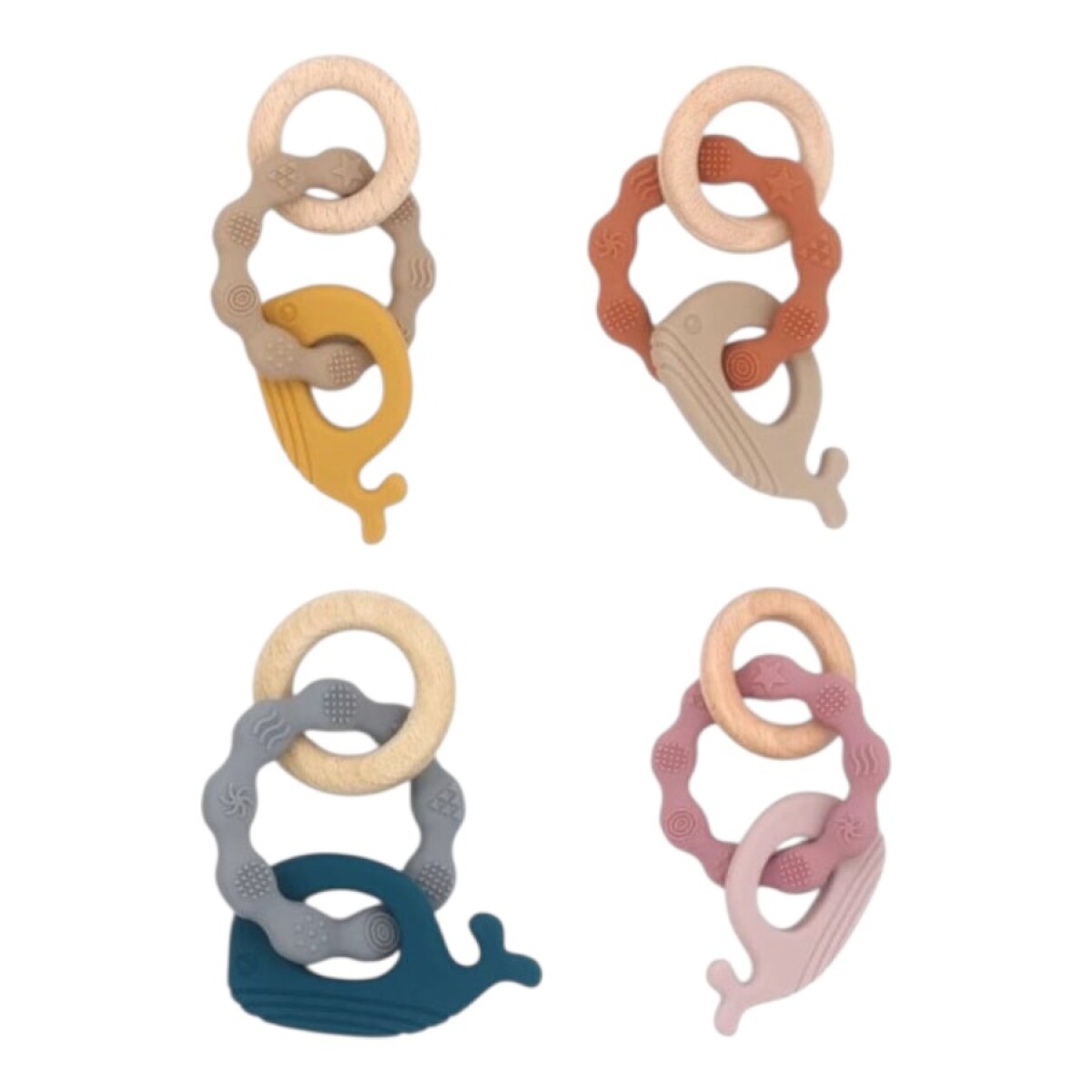 Mordillo Silicona y Madera BPA Free 