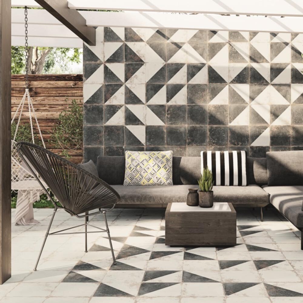 PORCELANATO ANTIQUE BLACK "A" 33.3X33.3 CM Porcelanato Antique Black "a" 33.3x33.3 Cm