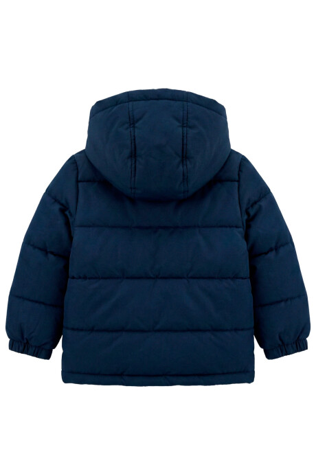 Campera puffer, azul marino. Talles 2-4T Sin color