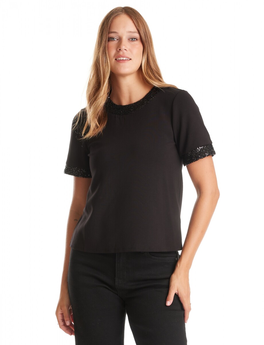 Blusa Noche Det Lnt - Negro 