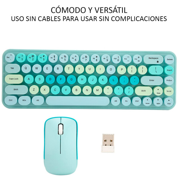 Combo Teclado + Mouse Inalámbricos Artec Erp1320 COMBO ARTEC ERP1320 TEC/MOUSE VERDE