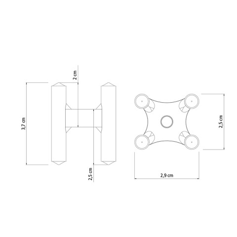 Separadores losa hormigón tipo silla 20x25mm 100un -TRAMONTINA TN1568