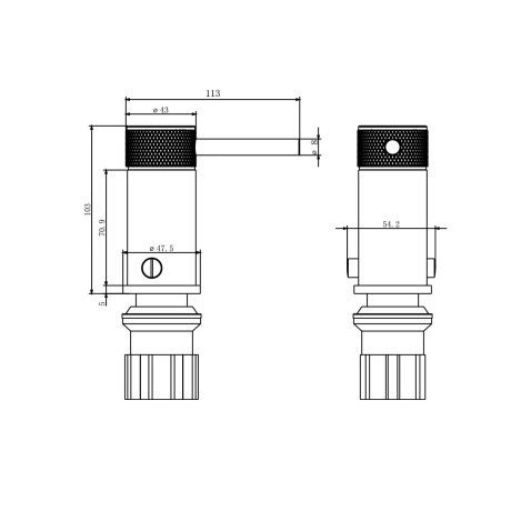 GRIFERIA BIDET CON TRANSFERENCIA EN NEGRO MATE - SERIE FASANO 000