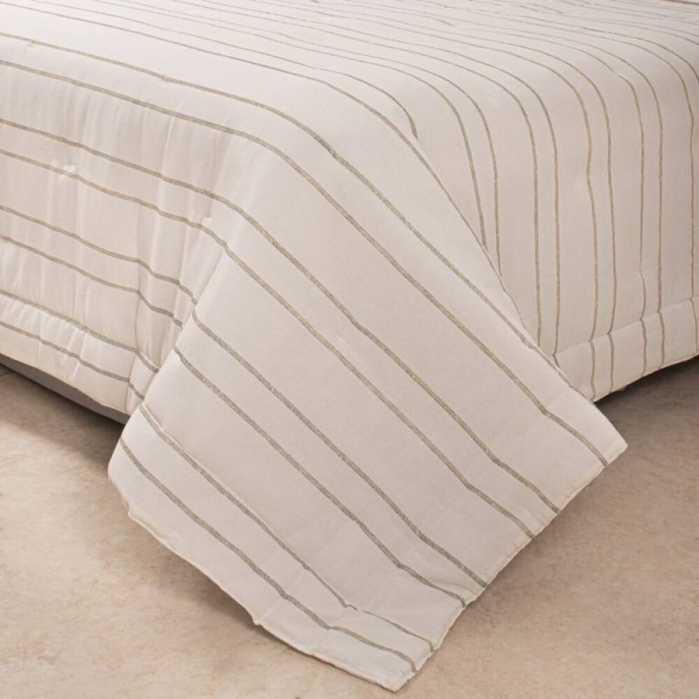 Acolchado + Fundas 1 Plaza y 1/2 plaza - Naturale Oasis Beige