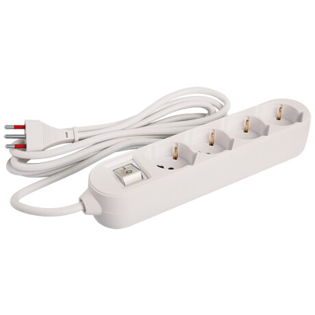 Alargue | Zapatilla - 4 x Schuko y 3enL / Cable 5 mts VIVION 5520