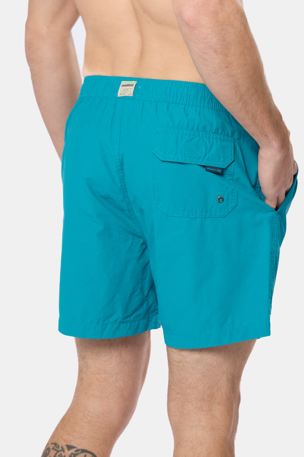 SHORT DE BAÑO LISO Verde Claro