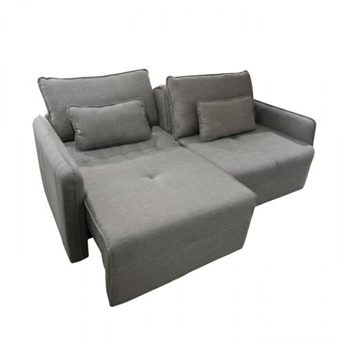 Sillón Cama Céline 3 Cueros - Extensible Gris