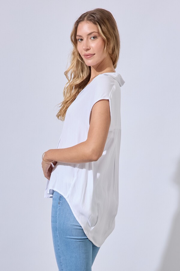 Blusa Escote V BLANCO