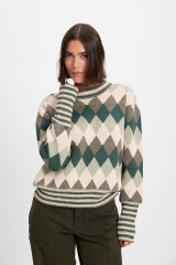 Sweater Escocesa Verde