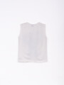 MUSCULOSA BLUE STITCH OFF WHITE