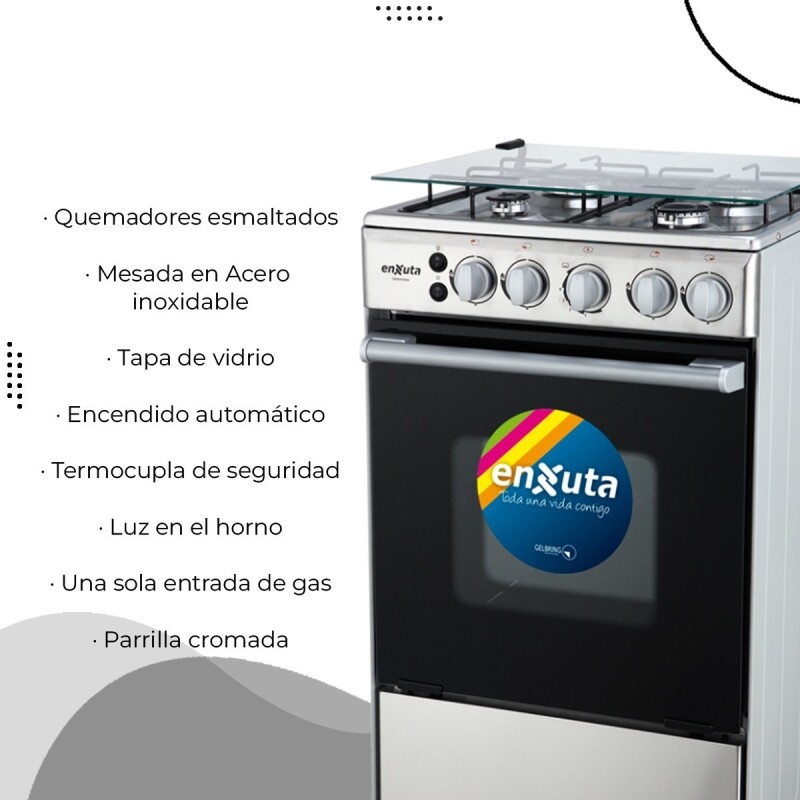 Cocina A Gas Enxuta Inox Cenx9504i Termocupla Seguridad Color Acero Inoxidable Cocina A Gas Enxuta Inox Cenx9504i Termocupla Seguridad Color Acero Inoxidable