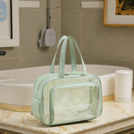 Bolso Organizador de Viaje Impermeable Multifunción Verde Pastel