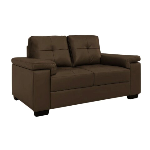 Sillón Sofá Luares 2 Cuerpos Smil Cuero Marrón Sillón Sofá Luares 2 Cuerpos Smil Cuero Marrón
