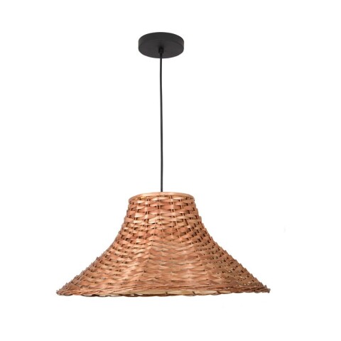 COLGANTE MIMBRE 1L E27 50CM CUP CERRADA COLGANTE MIMBRE 1L E27 50CM CUP CERRADA