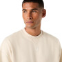 Polera Training Fleece Relaxed Crew-Neck Top Hombre Oatmeal