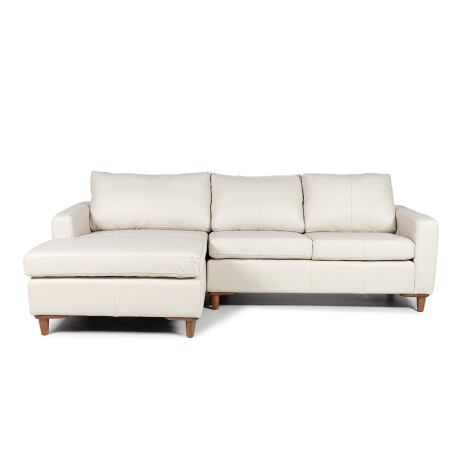 Rinconera Sevilha - Cuero Natural - Chaise Izquierdo 1000 (Off White)