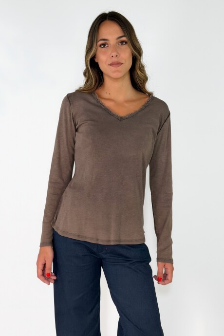 REMERA LOEN Marron