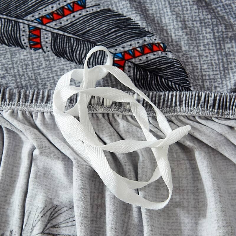 Funda sillón 1 cuerpo estampada Plumas
