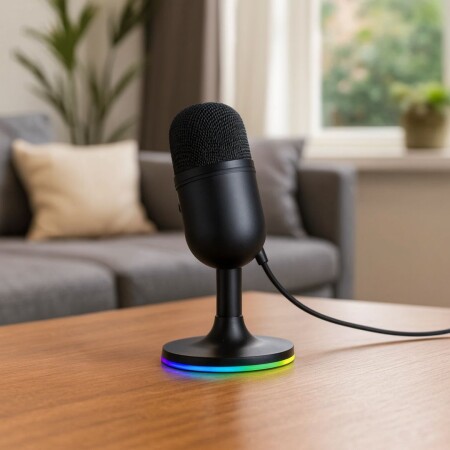MICROFONO DE ESTUDIO GAMER MARVO NEGRO