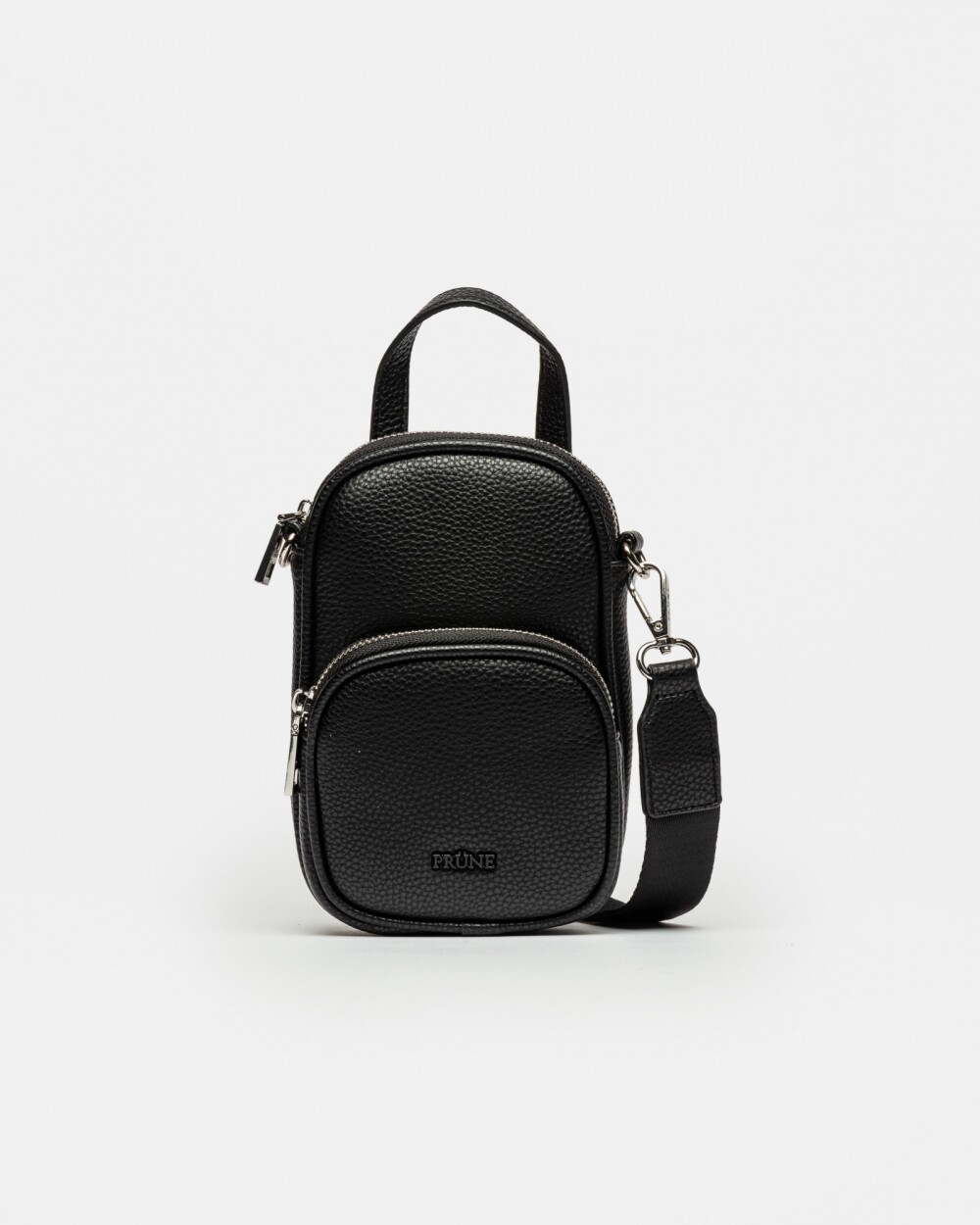 Porta celular Baby Donna en efecto cuero Negro
