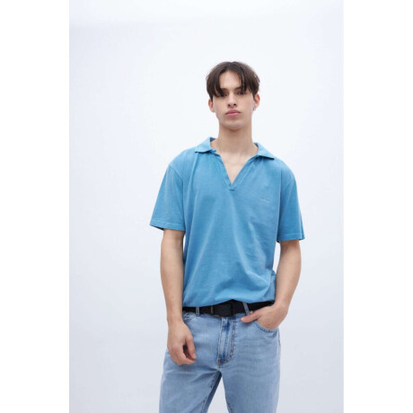 Remera polo Dax Petroleo