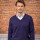 Sweater escote v cashmere Navy