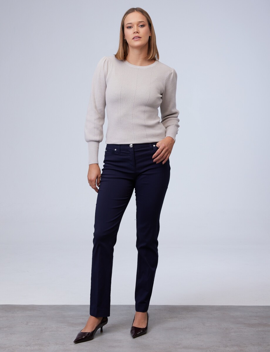 Pantalon Slim - Azul 
