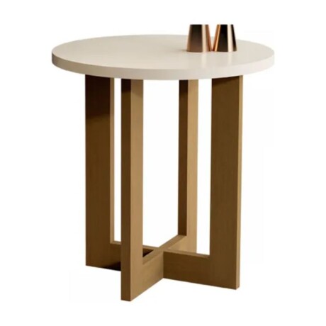MESA AUXILIAR LUXO - OFF WHITE/NATURAL MESA AUXILIAR LUXO - OFF WHITE/NATURAL