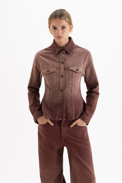 CAMISA FILIPPA COLOR WAVES Bordo