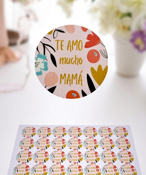 Stickers día de la madre plancha DISEÑO 13