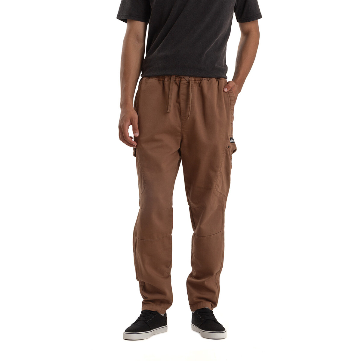 Quiksilver Jogger Cargo Gabardina Hombre - Marrón Claro 