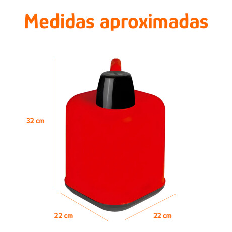 Bidón Térmico 5L Frio/Calor Tapa Manija Reforzada Portátil Rojo