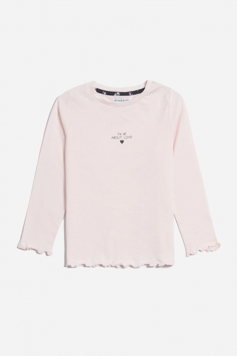 Remera manga larga - Rosa 