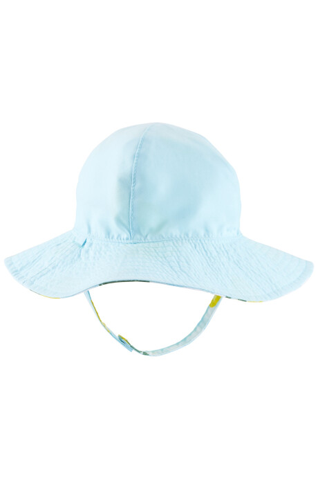 Gorro reversible con protección UPF 50+, diseño limones Sin color