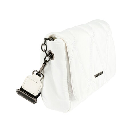 Bandolera Canva Fancy capitoneada Crudo