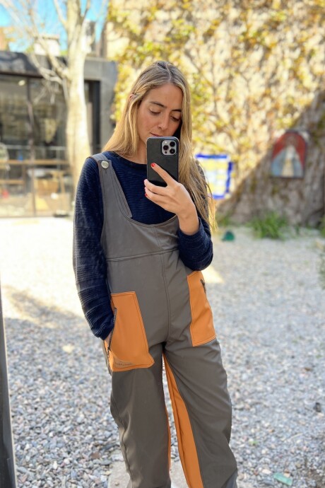 Ski Suit Verde con terracota