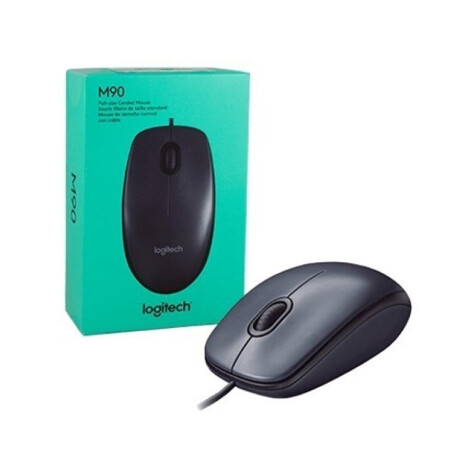 Mouse óptico Logitech M90, con cable USB. Negro Mouse óptico Logitech M90, con cable USB. Negro