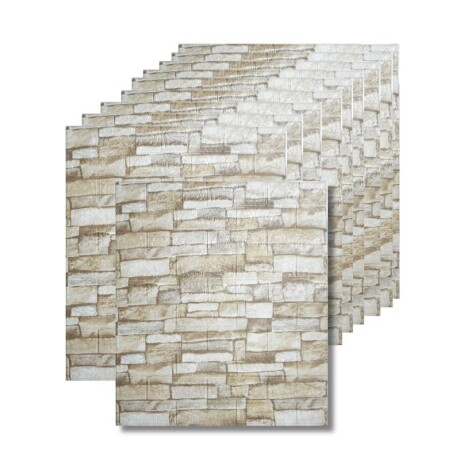 REVESTIMIENTO AUTO ADHESIVO 3D 70 X 77 CM X 3 MM - PIEDRA FC26 X 10 REVESTIMIENTO AUTO ADHESIVO 3D 70 X 77 CM X 3 MM - PIEDRA FC26 X 10