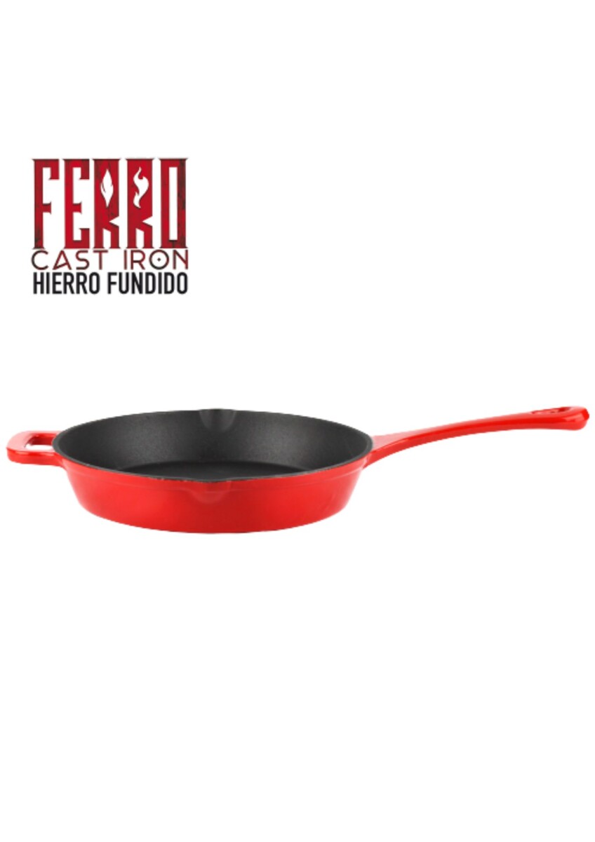 SARTEN MAGEFESA HIERRO FUNDIDO 31CM DIAM 4.5C ALTO FERRO ECO ROJO 