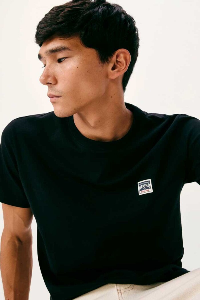 T-SHIRT HERING 4F87 Negro-multicolor